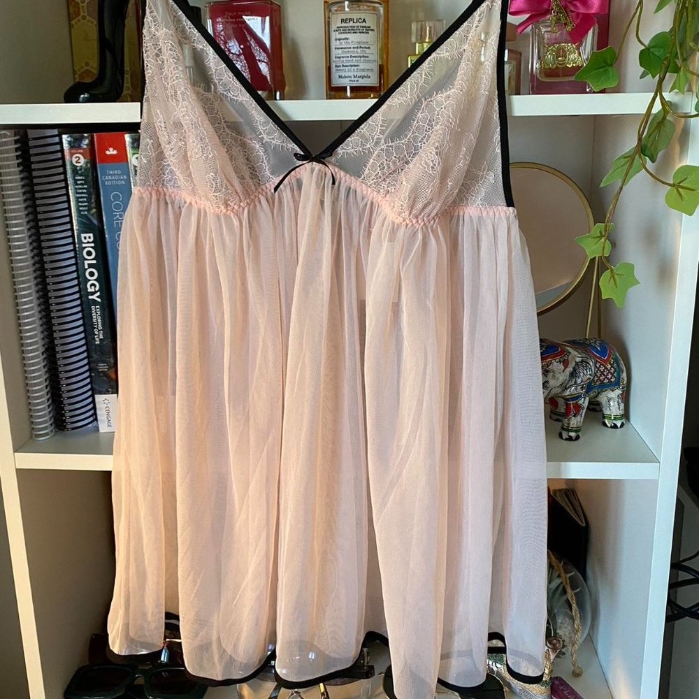 Victoria secret gorgeous baby doll sheer top